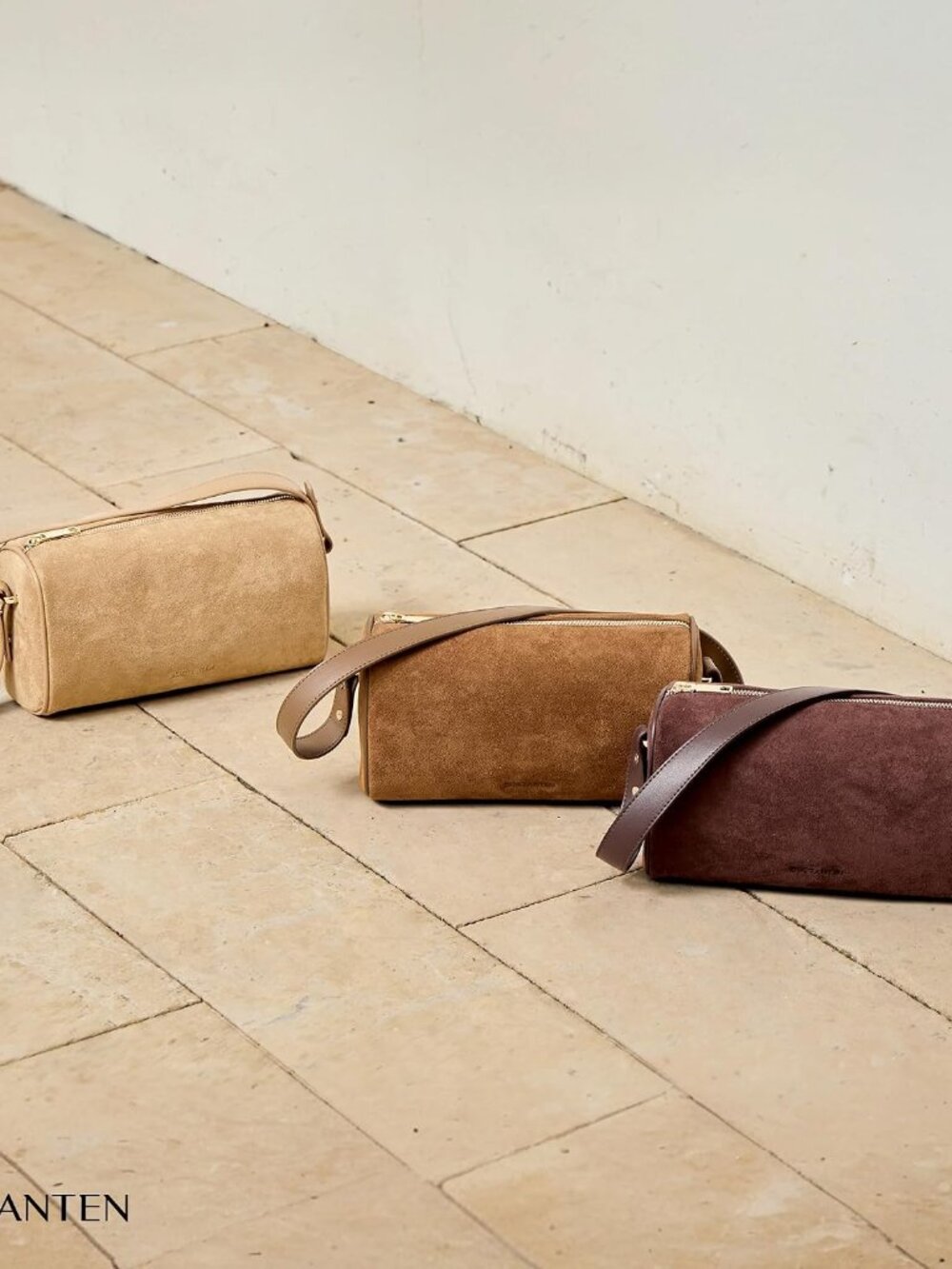 Shoulder Bag for Women Suede Leather Handbags Crossbody Purse Vintage Barrel Bag - Picture 6 of 6